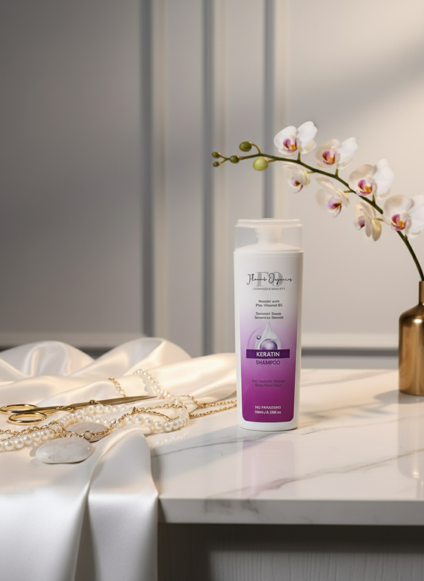Flammo Organics Keratin with Pro Vitamin B5 Shampoo
